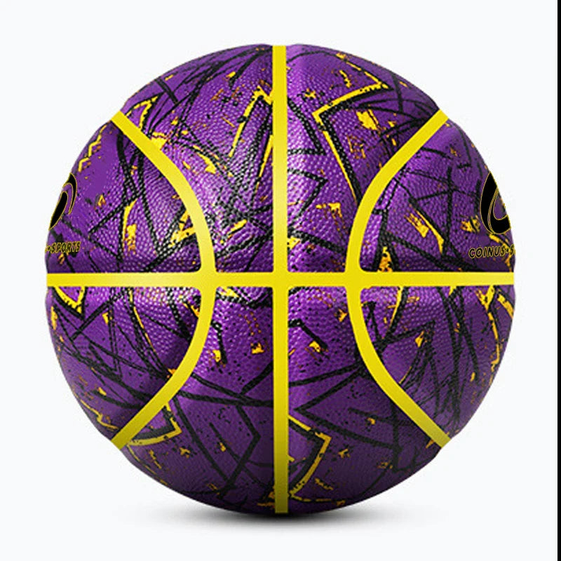 Custom Logo Print Coloured Basketball Ball Size 7 High Quality Pu Leather Basketball Ball