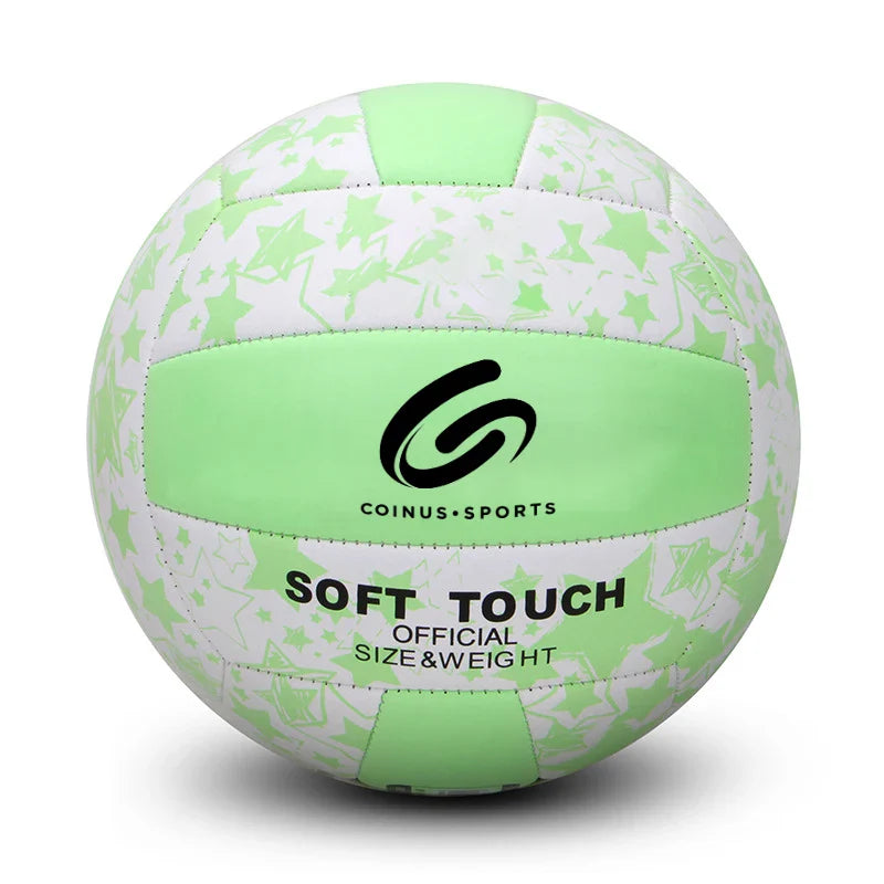 Best Pu Leather Match Beach Volleyball Ball Soft Touch Girl Game Size 5 Volleyball Ball