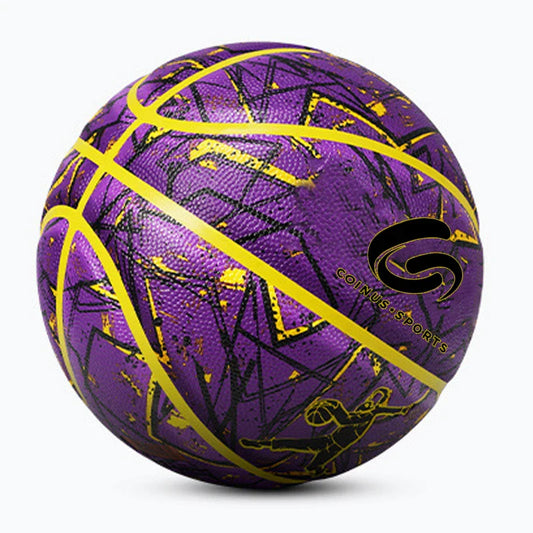 Custom Logo Print Coloured Basketball Ball Size 7 High Quality Pu Leather Basketball Ball