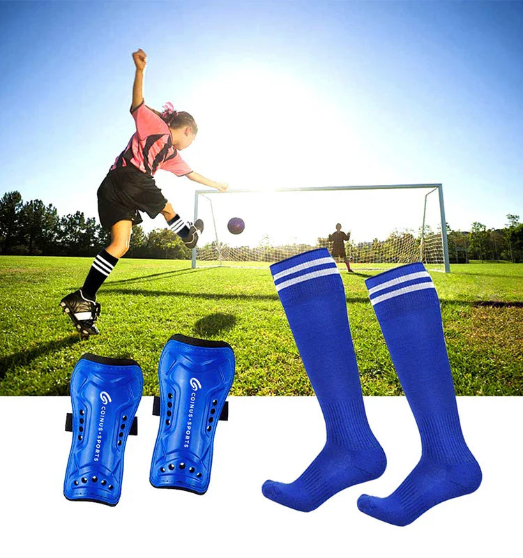 High Quality Custom Logo Sock Pads Football Shin Guards Protect Shin Guards Soccer