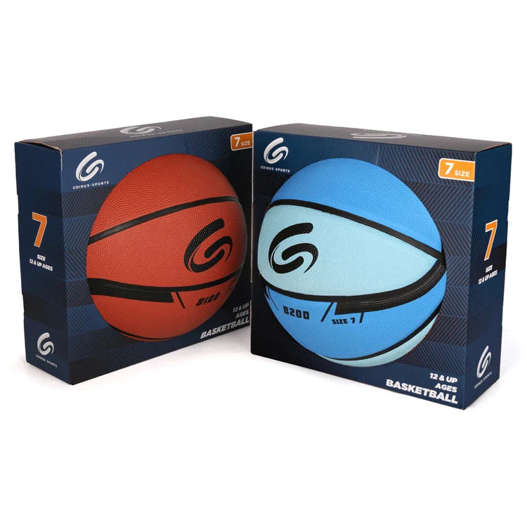 Conius Sports Original Custom Logo Adult Kid Pu Leather Rubber Basketball Ball Size 7 6 5 4 Basketball Ball